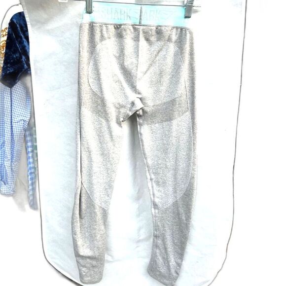 Gymshark Workout Pants Womens Medium 8 10 Grey Leggings Athletic Yoga Lifting - Picture 6 of 7